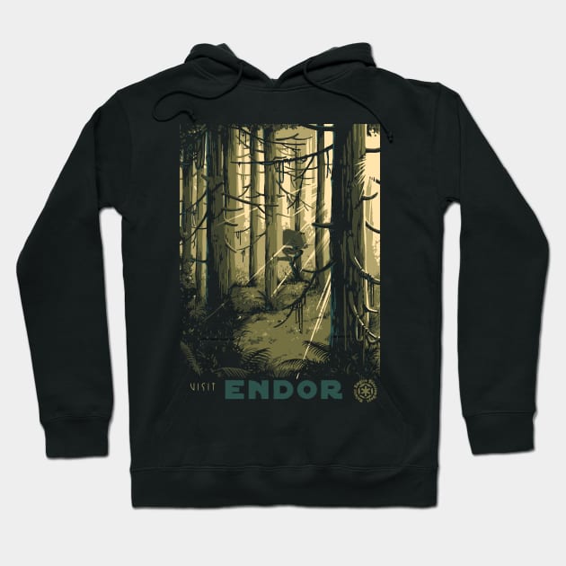 Visit Endor Hoodie by mathiole